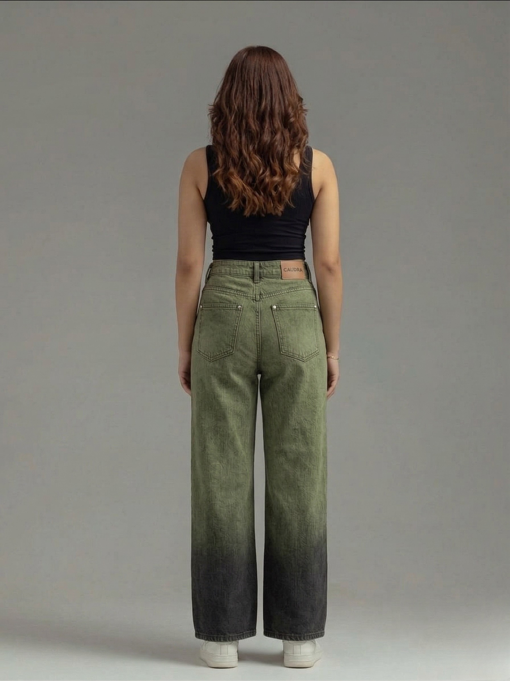 Caudra Old Soul Green Wide-Leg (Slub Denim)