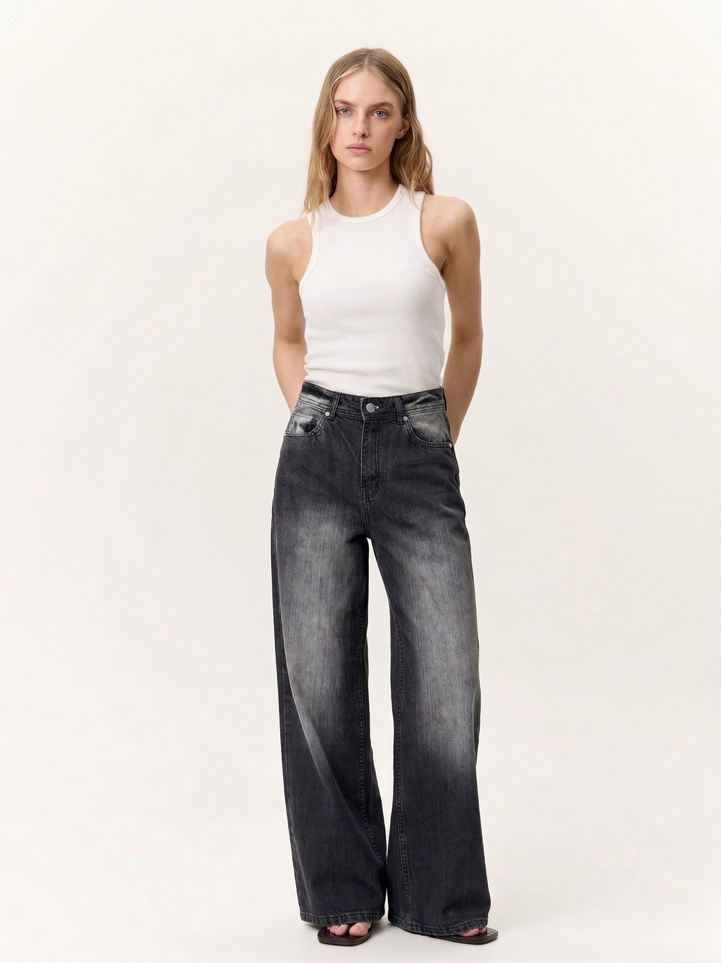 Caudra Old Soul Smoke Wide-Leg (Slub Denim)