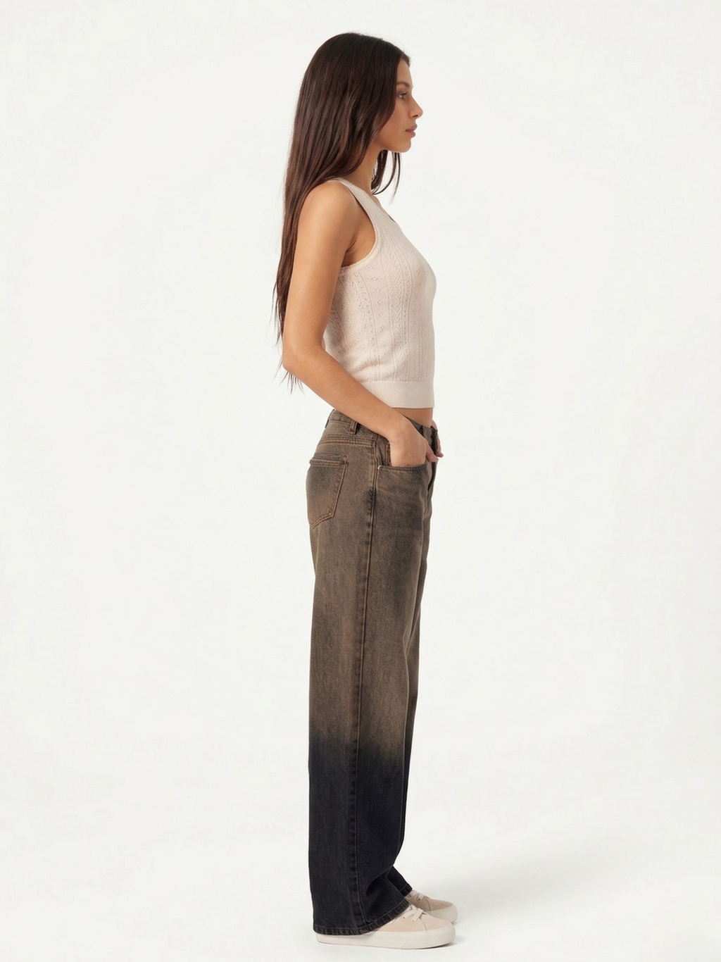 Caudra Old Soul Brown Wide-Leg (Slub Denim)