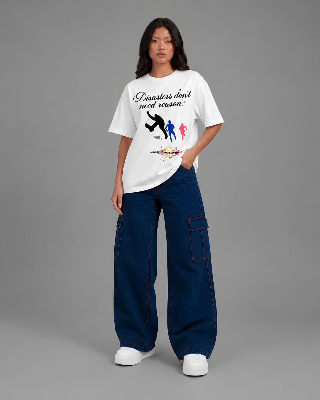 Disasters don't need season Oversized Tee