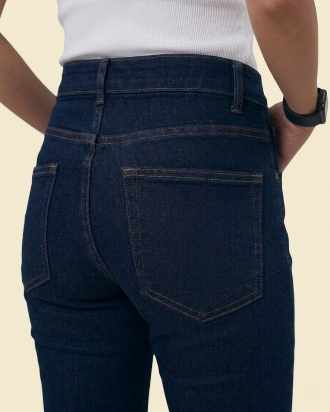Caudra Dark Blue Flare Jeans