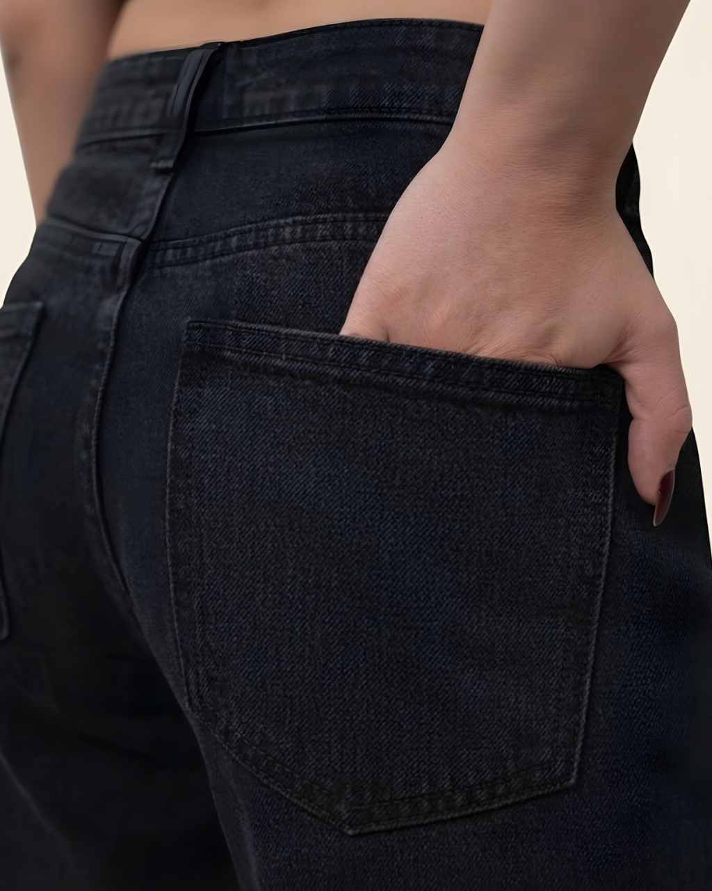 Caudra Black Cargo Wide-leg Jeans.