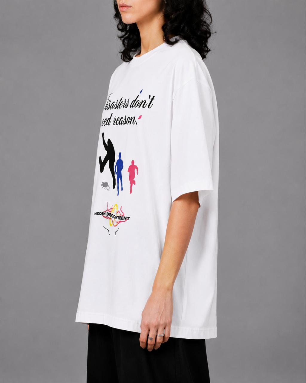 Disasters don't need season Oversized Tee