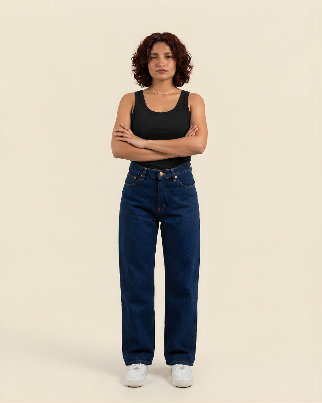 Caudra Dark Blue Loose Straight