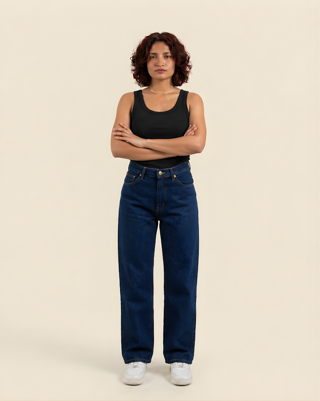 Caudra Dark Blue Loose Straight