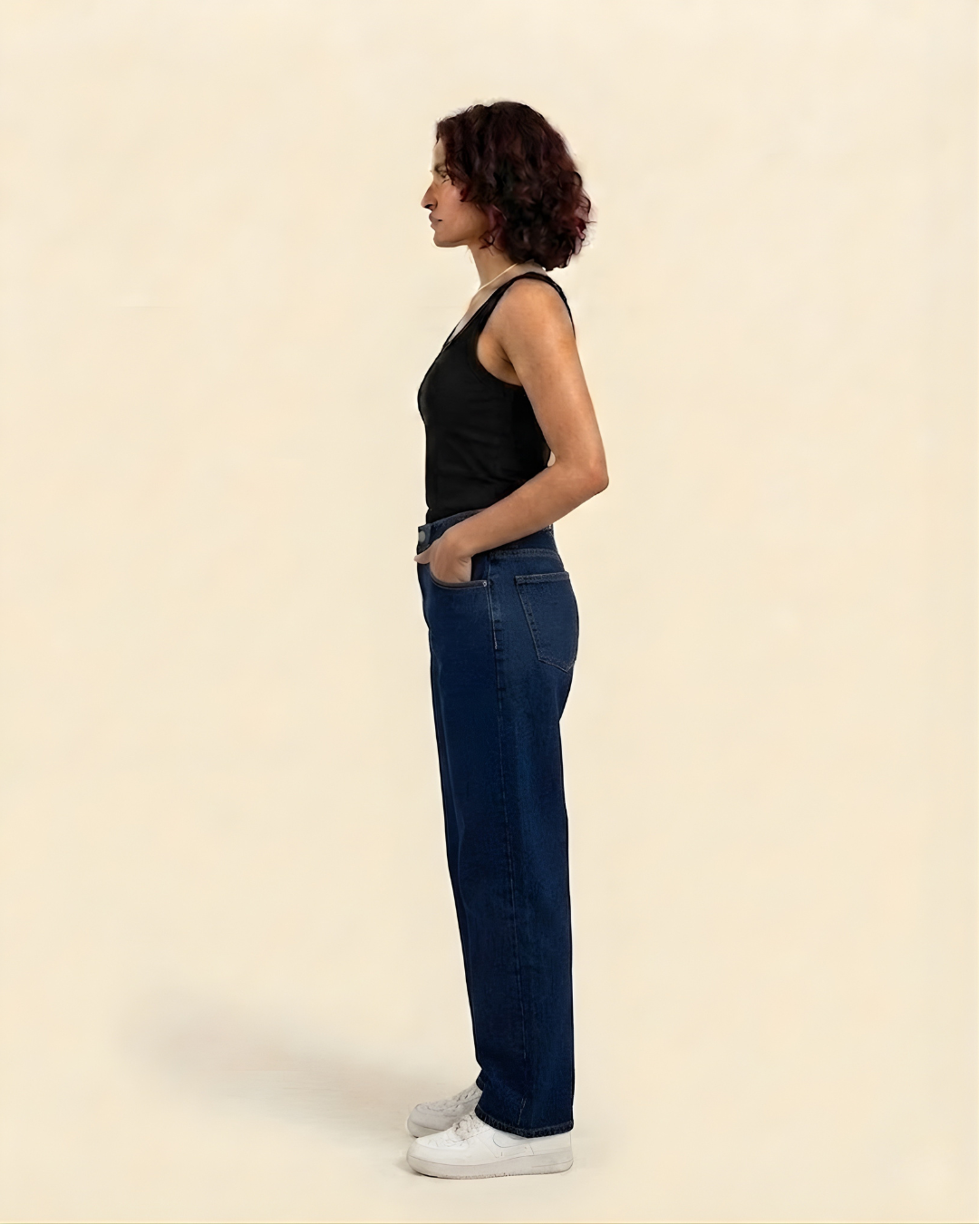 Caudra Dark Blue Loose Straight