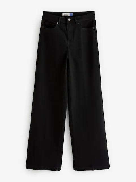 Black Cargo Wideleg Jeans.