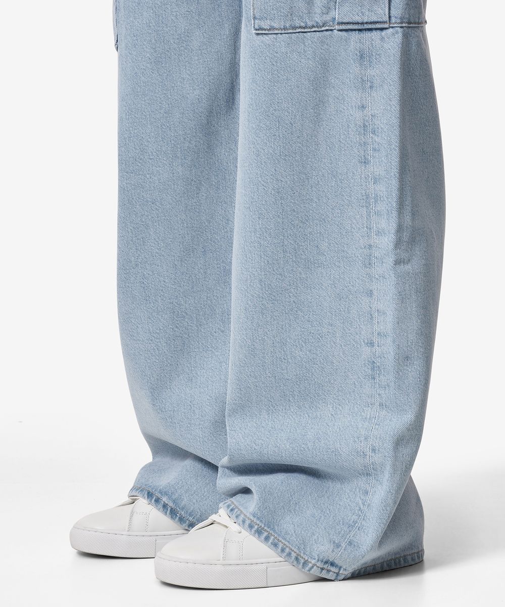 Caudra Light Blue Cargo Wide leg Jeans.