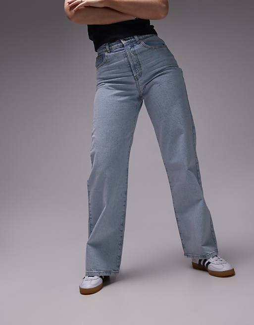 Caudra Light blue Loose Straight Jeans