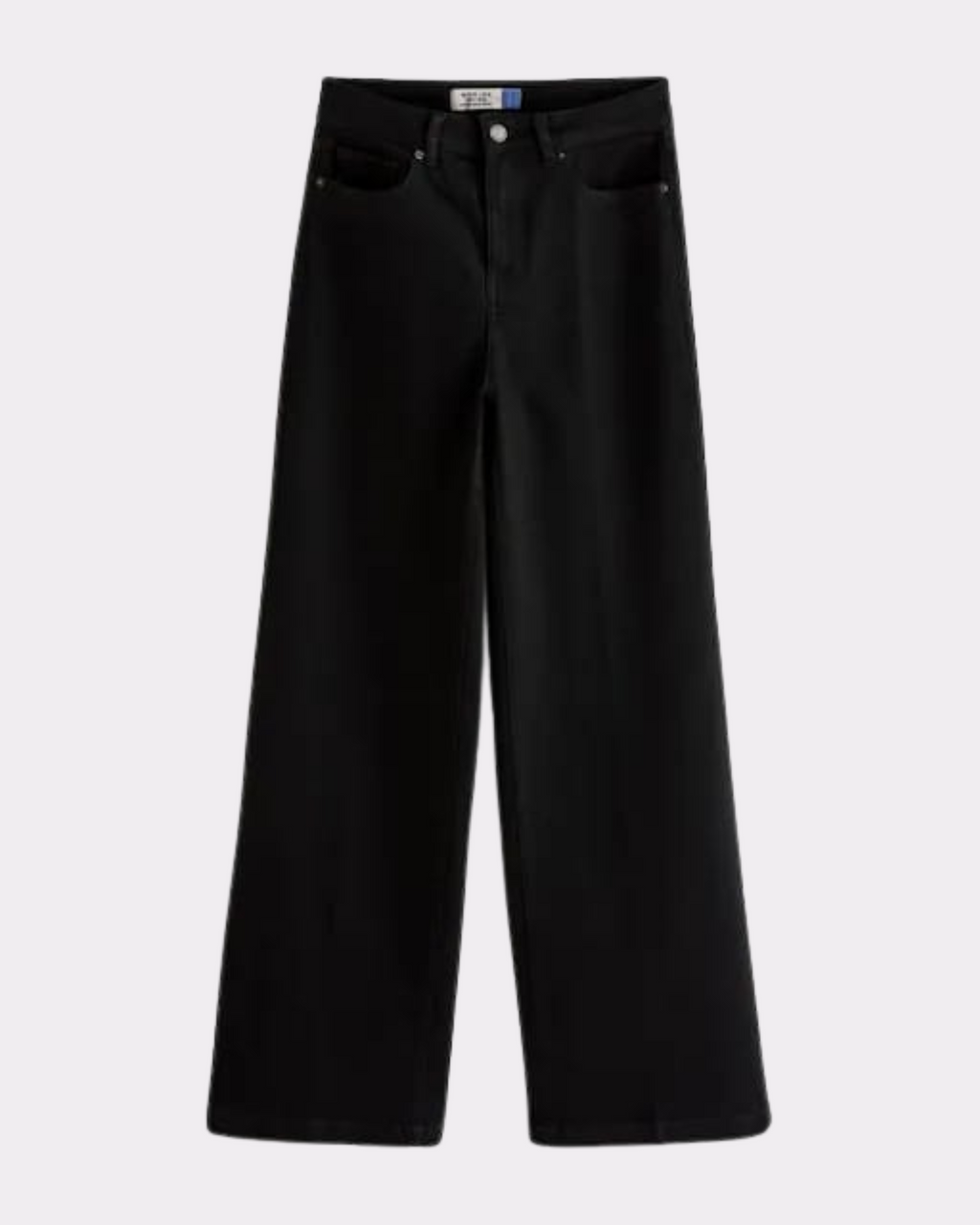 Black High-Waist Wide-Leg Jeans