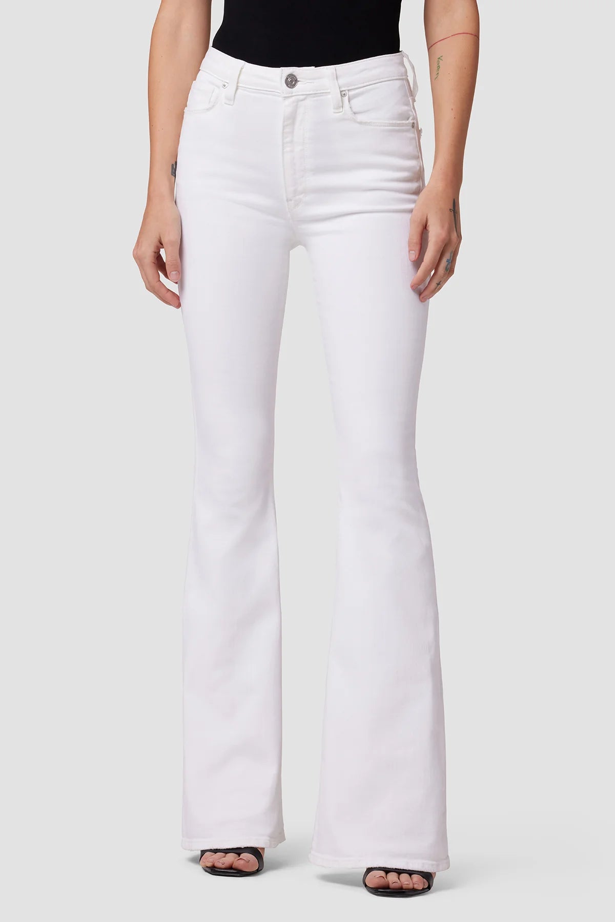 White Flare Jeans.
