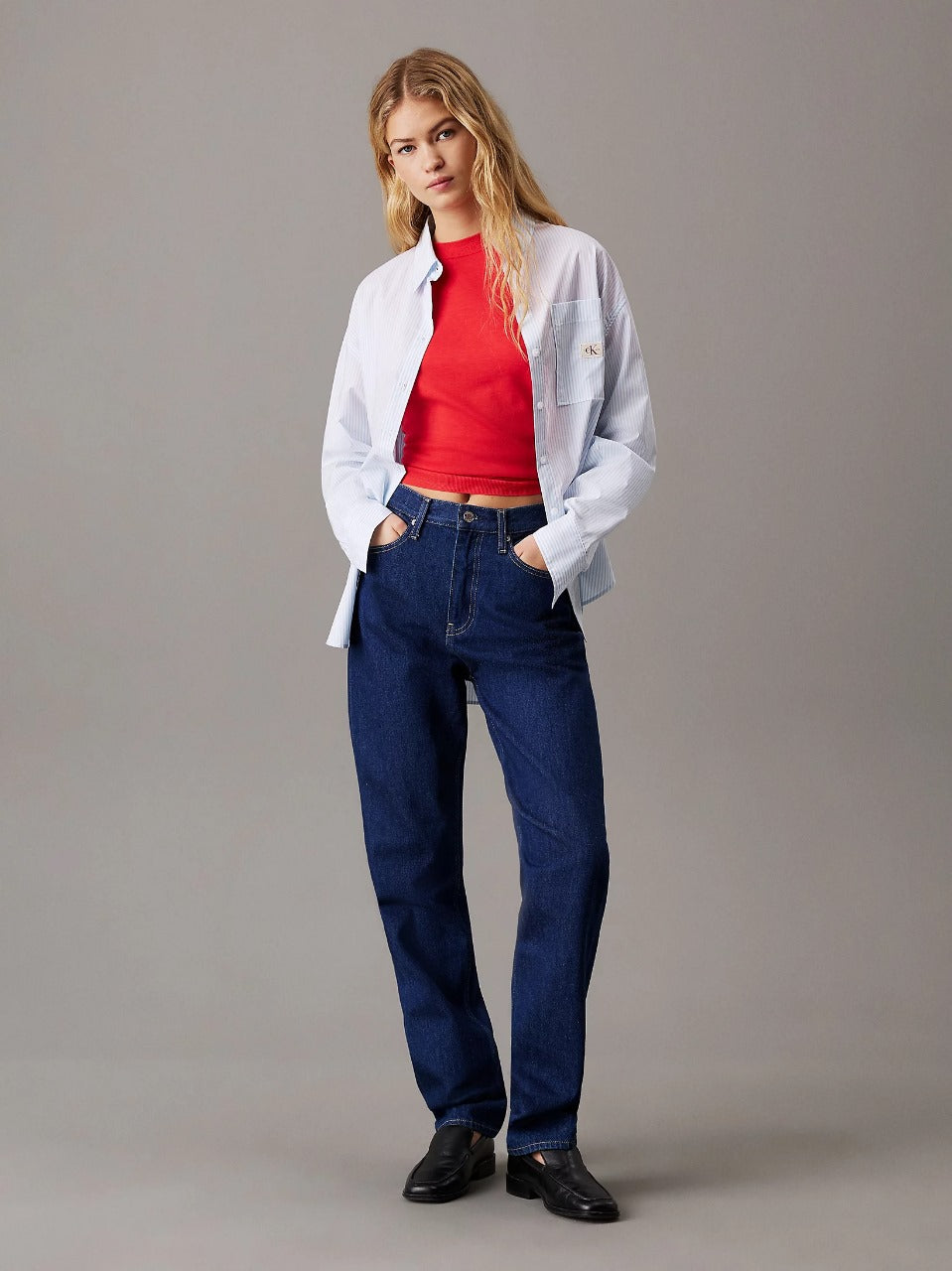 Caudra Dark Blue Loose Straight