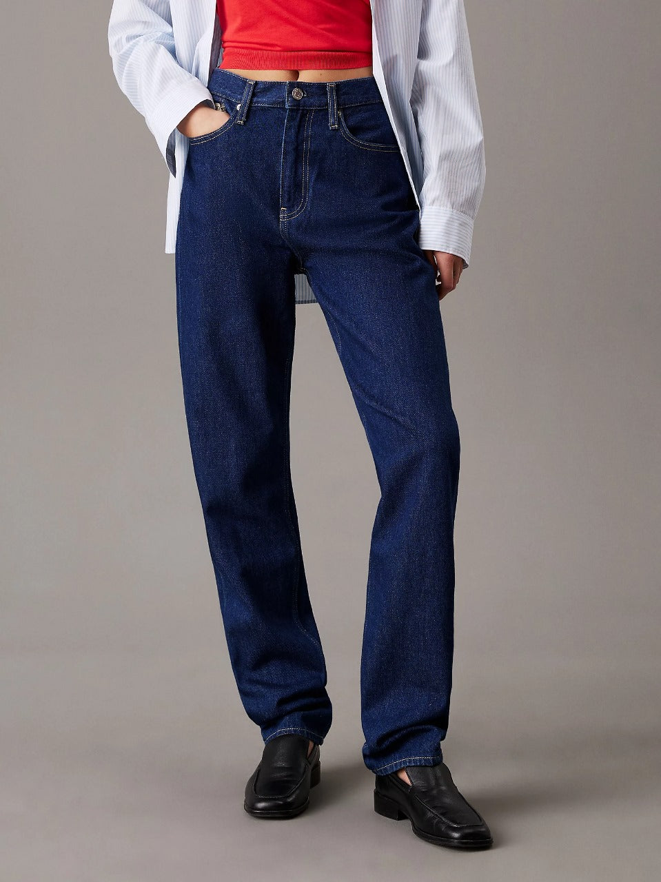 Caudra Dark Blue Loose Straight